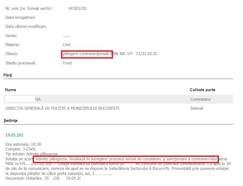 camere fixe radar și procesul-verbal în formă electronică