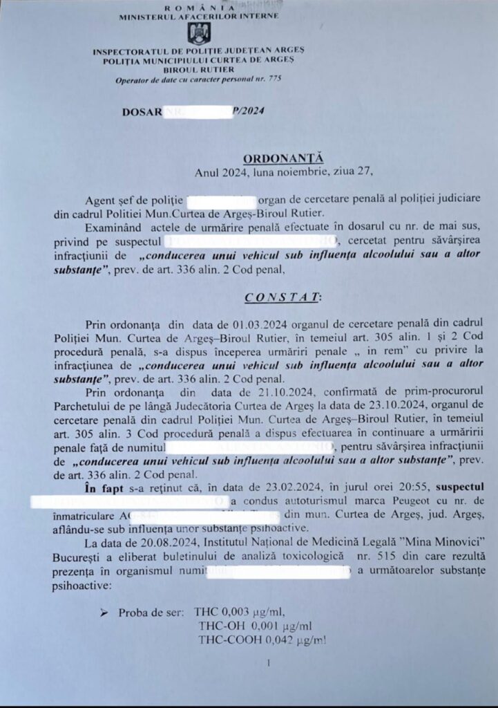 expertiza droguri la volan 2025.Decizia ICCJ 25/2025