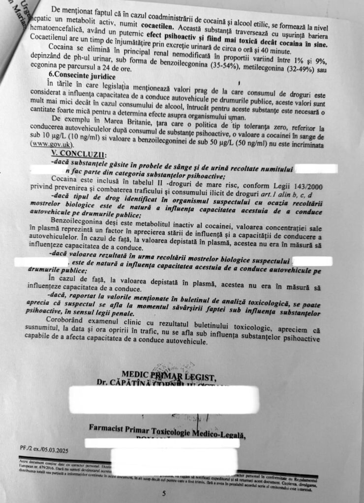 exertiza droguri la volan 2025.Efectele deciziei 25/2025