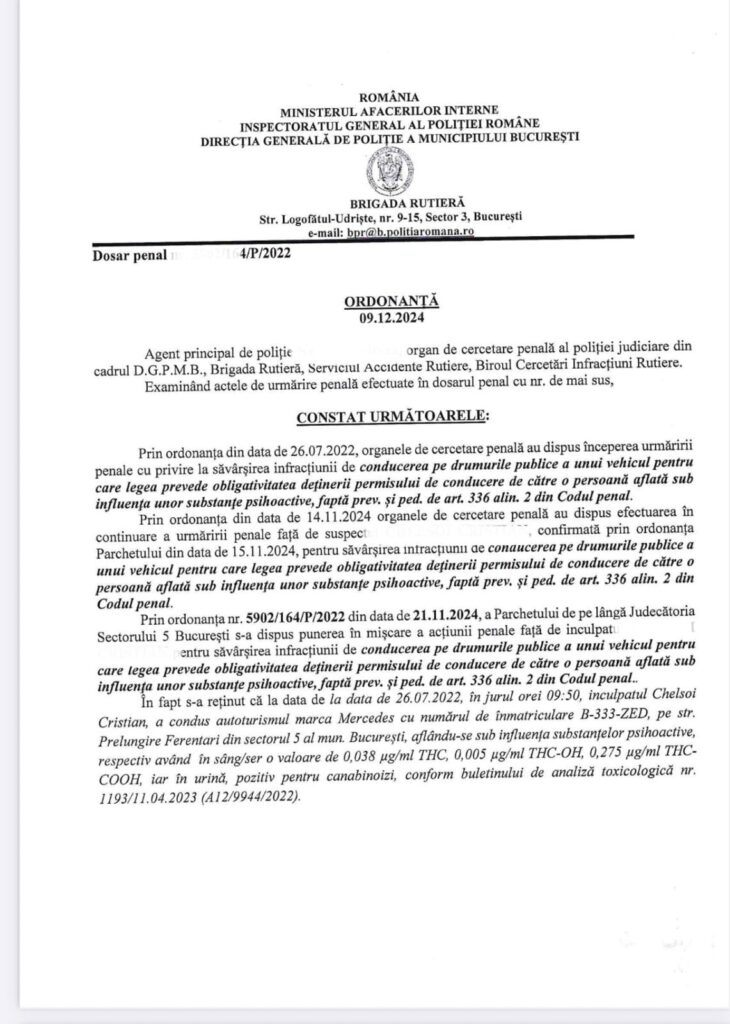 expertiza droguri la volan 2025.Decizia ICCJ 25/2025