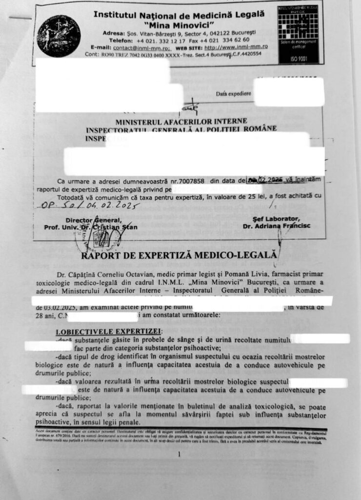 contestare expertiza droguri la volan