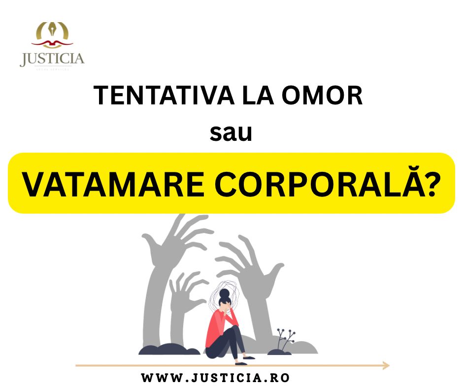 tentativa la omor sau vatamare corporala